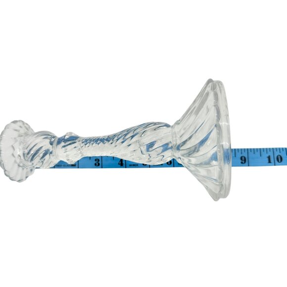 Two's Company Set of 2 Taper Candle Holders 8 inch Twisted Crystal EUC - Picture 7 of 7